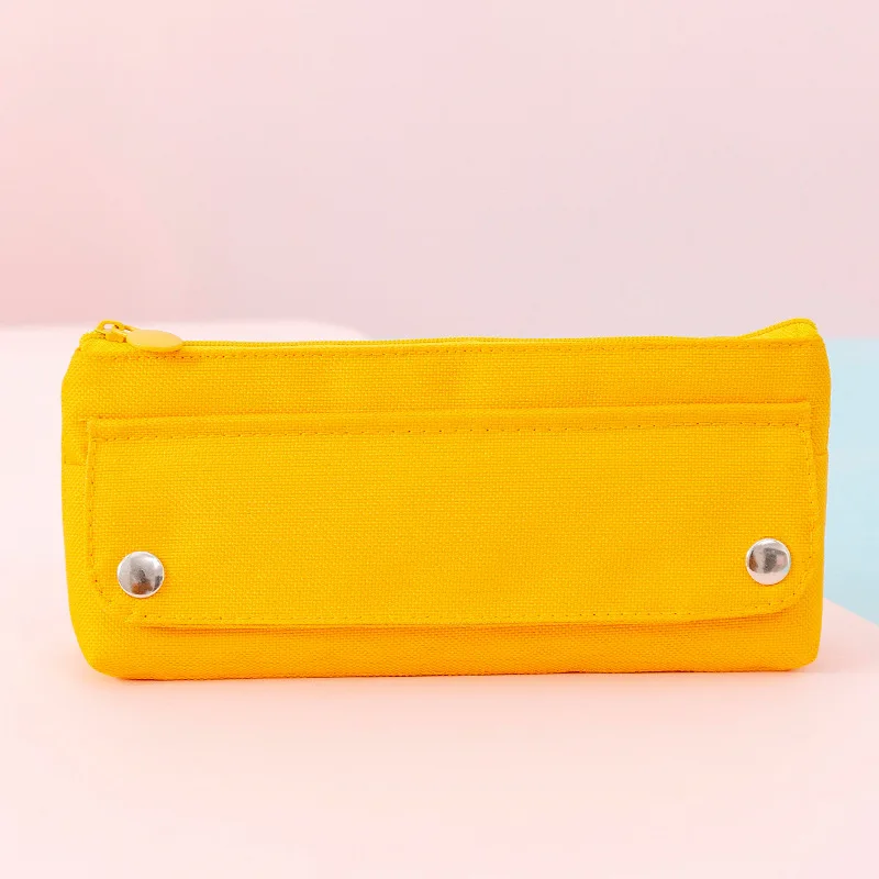 Yellow Personalized Pencil Roll, Pencil Roll Case – OakPo Paper Co.