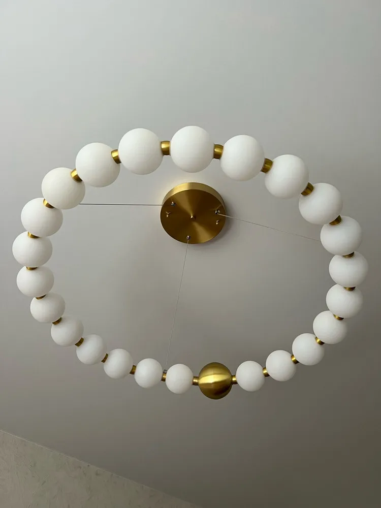 Nordic Round Ring LED Ceiling Chandelier Acrylic Gold for Dining Living Room Center Table Bedroom Pendant Lighting Decor Fixture led chandelier ceiling chandelier led pendant light