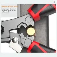 Ciseaux multifonctionnels robustes pour électriciens, coupe-fils à sertir avec clé pour la découpe de câbles et de tôles métalliques 4