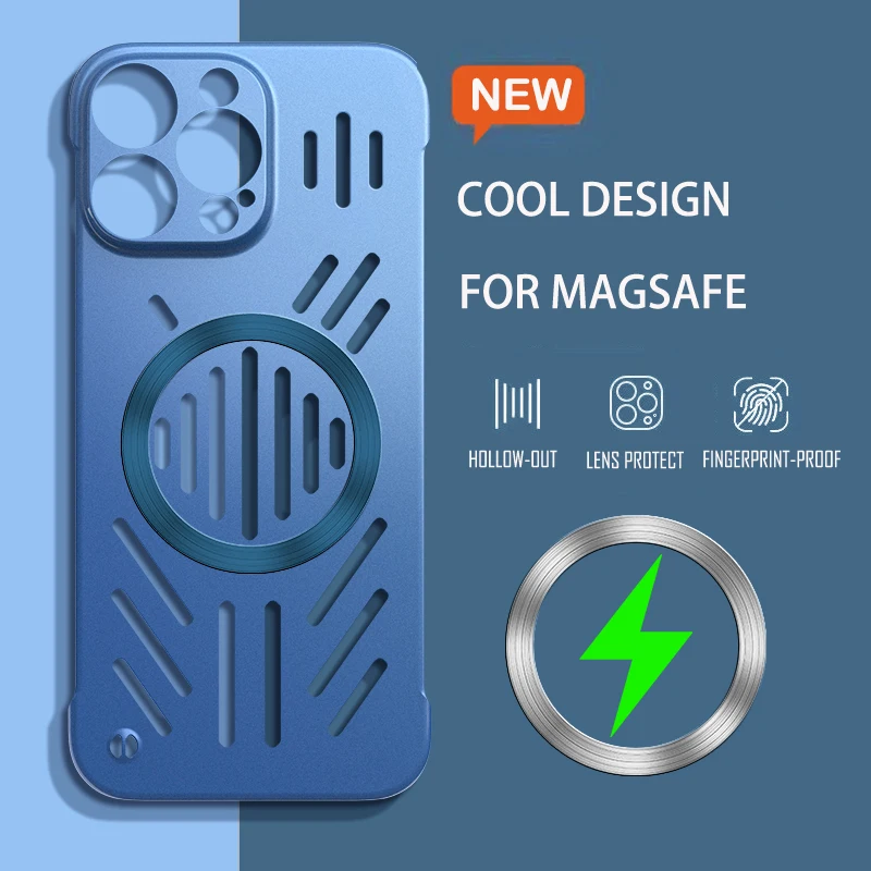 Magnetic Heat Dissipation Phone Case with Magsafe-Compatible Wireless Charging and Durable Hard Cover
