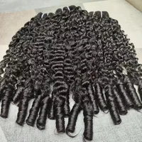 Extensions de cheveux humains bouclés birmans, qualité cheveux humains, ondulations profondes, mèches brutes, double tirage, extensions de cheveux vietnamiens 5