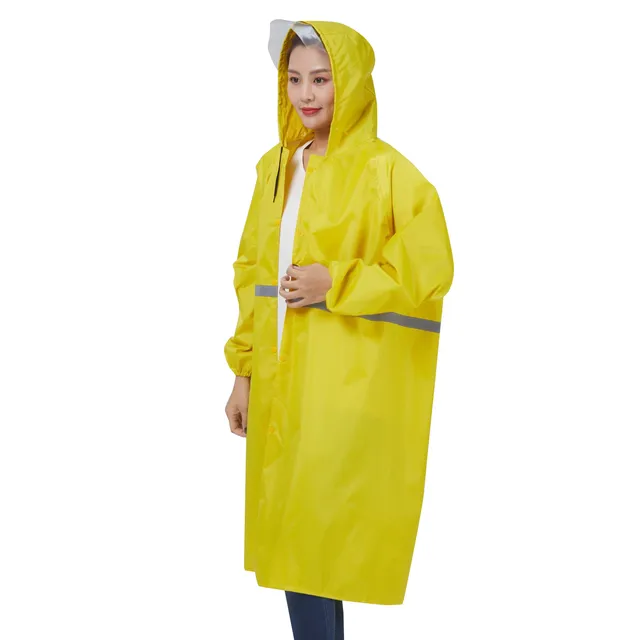 Rain Jacket Reusable Long For Women Men 
