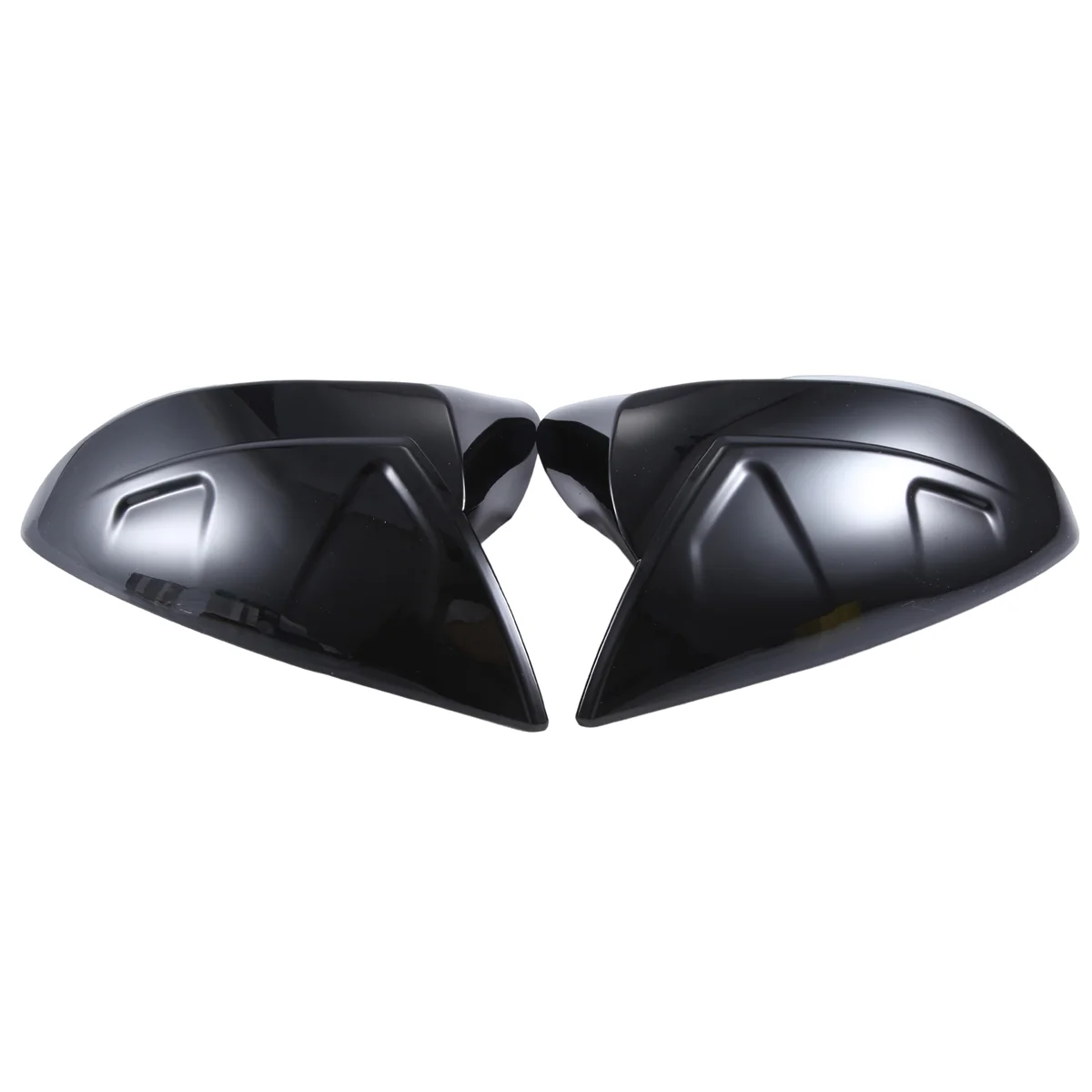 

1 пара, автомобильный зажим-клипса, глянцевый черный коровья гудок, Корпус зеркала заднего вида, Корпус зеркала заднего вида (LH + RH) для Lexus GS 2012-2018