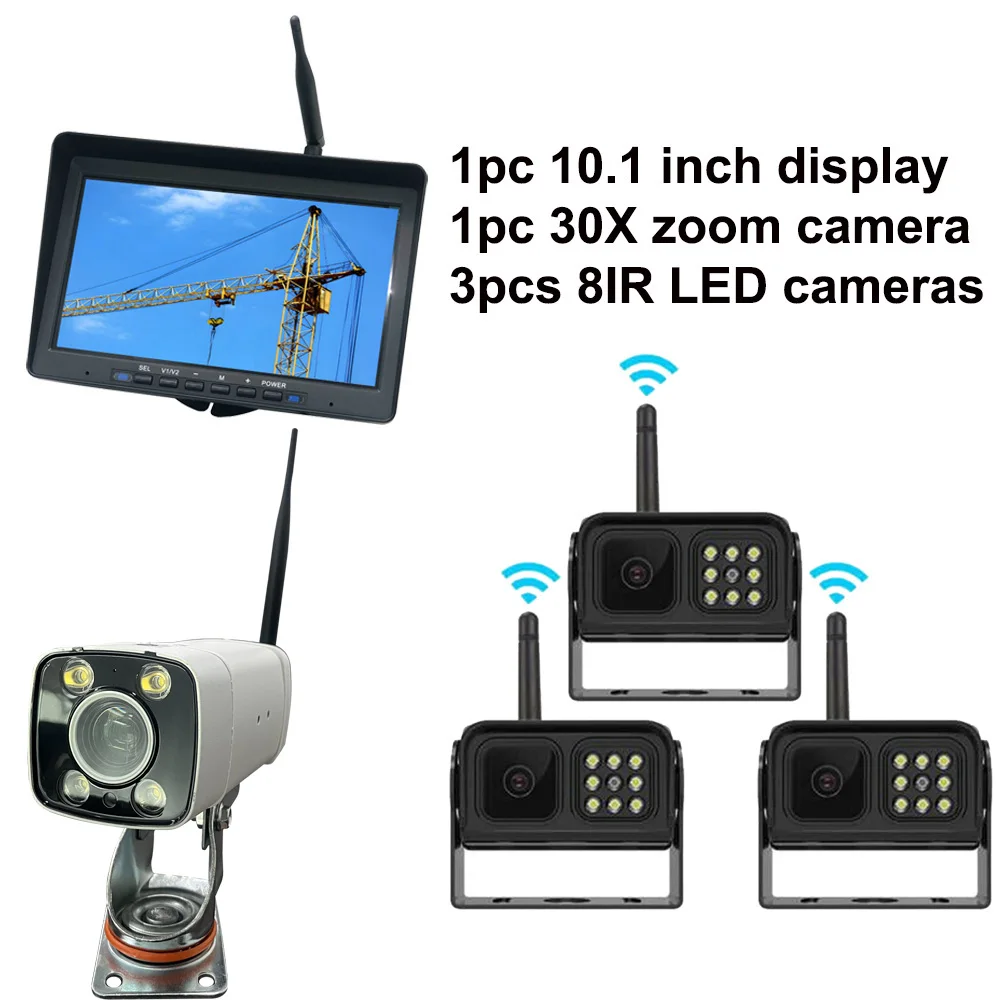 Crane Wireless Monitoring Camera High-Altitude Tower Zoom Amplification supports receiver key control zoom High-Definition Large outdoor security camera