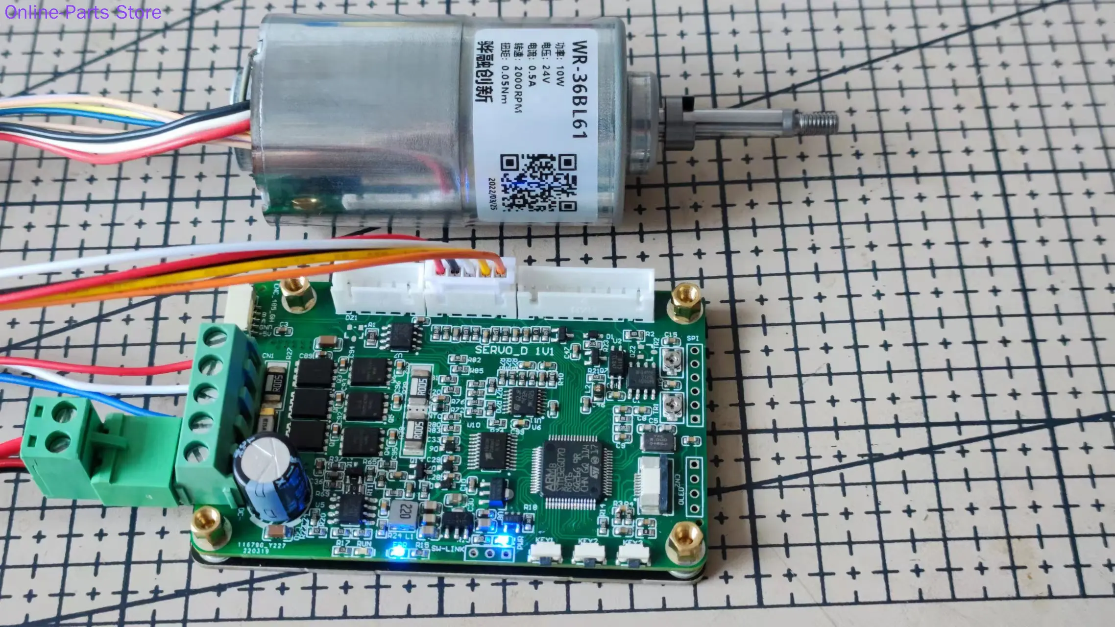 

Плата разработки бесщеточного двигателя постоянного тока STM32G070 BLDC, коридор, векторное управление, FOC