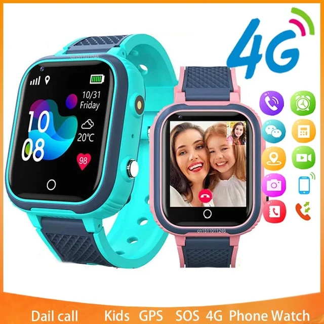 Lt21 4g reloj inteligente niños gps wifi videollamada sos ip67