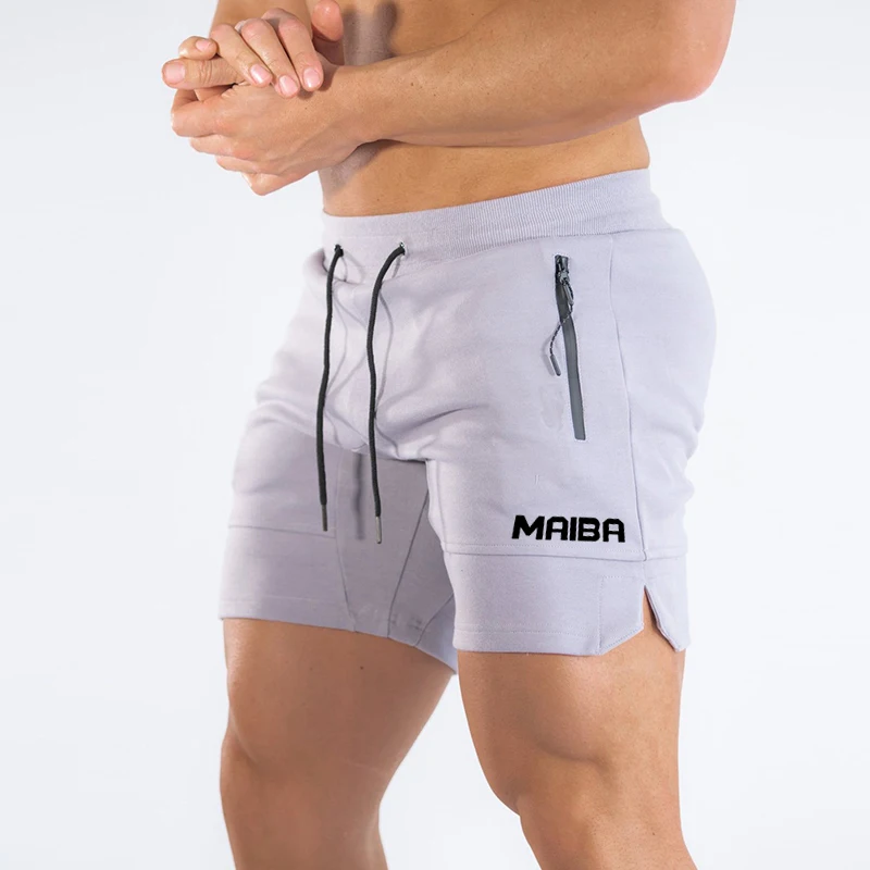 Double Zipper Fitness Shorts Men's New Running Shorts Men's Fitness Training Pants Summer Breathable Quick Drying Beach Shorts 2