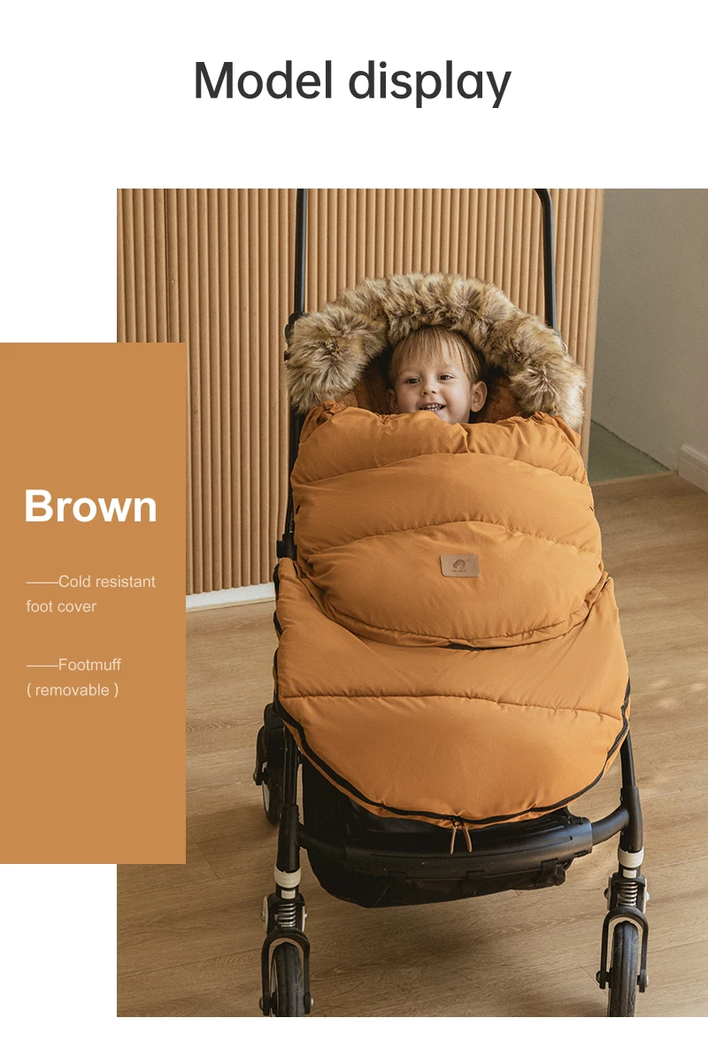 Baby Windproof Stroller Sleeping Bag For Winter