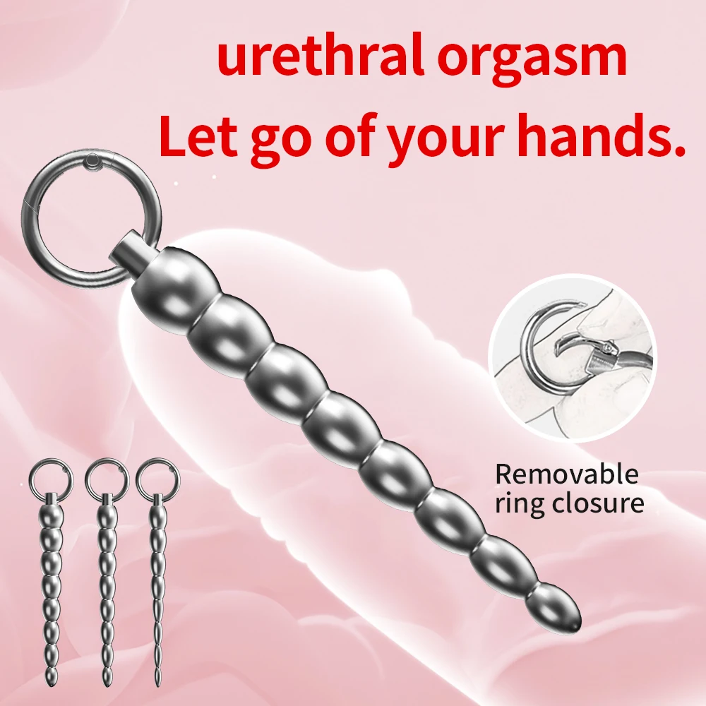 Metal Penis Plug Male Masturbation Catheters Sounds Dilator Urethral Plug Prostate Stimulation Penis Sex Toys for Men Delay Ejaculation