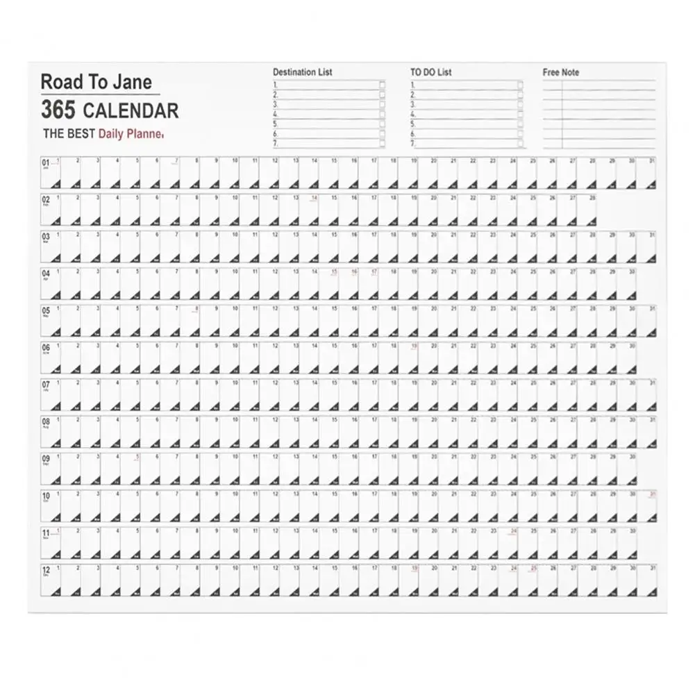 1 Set Helpful Paper English Version 2023 365 Day Poster Calendar 1-set-helpful-paper-english-version-2023-365-day-poster-calendar