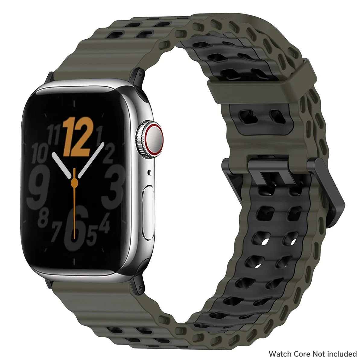 Silikonarmband für Apple Watch Ultra 3 49 mm Band Atmungsaktives Armband für iWatch Serie 11 10 42 46 mm 9 8 7 6 SE 45 mm 44 mm Armband – Detail 19