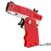 Folding Gun Sturdy And Durable Toy Portable Child Rubber Band Shooter Party Supplies Essential Model Durable Rubber Band Gun 1