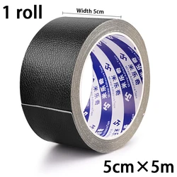 Enhanced Heel Repair Leather Patches - Self - Adhesive Sneaker & Footwear Protectors (5CM Black)