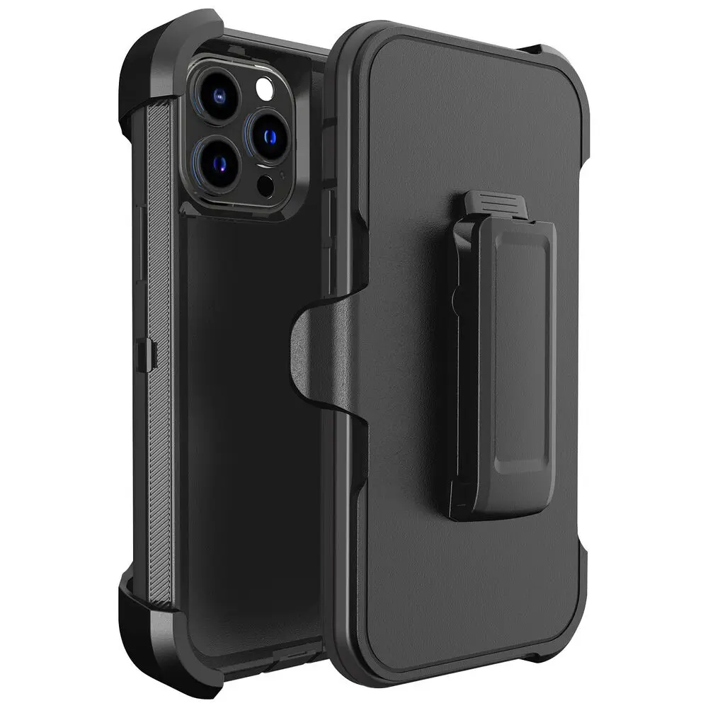 Hybrid Impact Shockproof Protective Armor Case with Belt Clip Holster