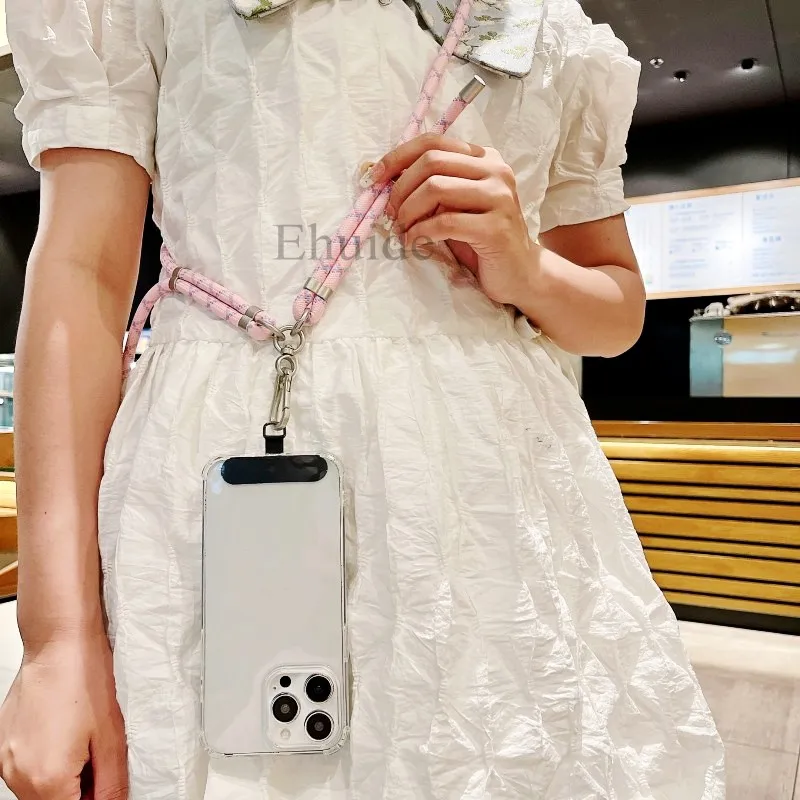 Adjustable Strap Crossbody Transparent Phone Case with Cord Lanyard