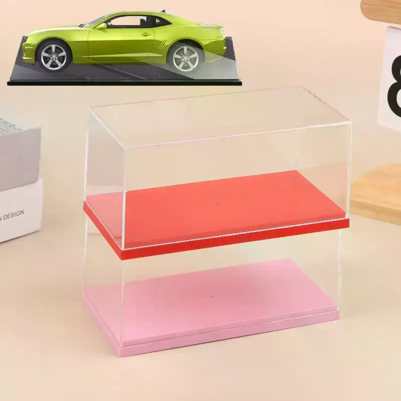 1Pcs Transparent Acrylic Storage Box Practical 1/43 Diecast Model Car Display Box DIY Dustproof Display Rack Toy
