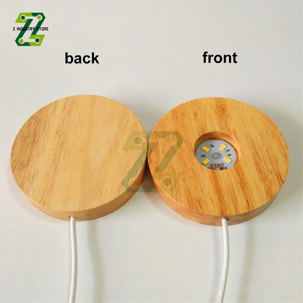 Smart Home Wood Light Base Rechargeable Wooden LED Light No Rotating Display Stand led lights led lamp base lamp base