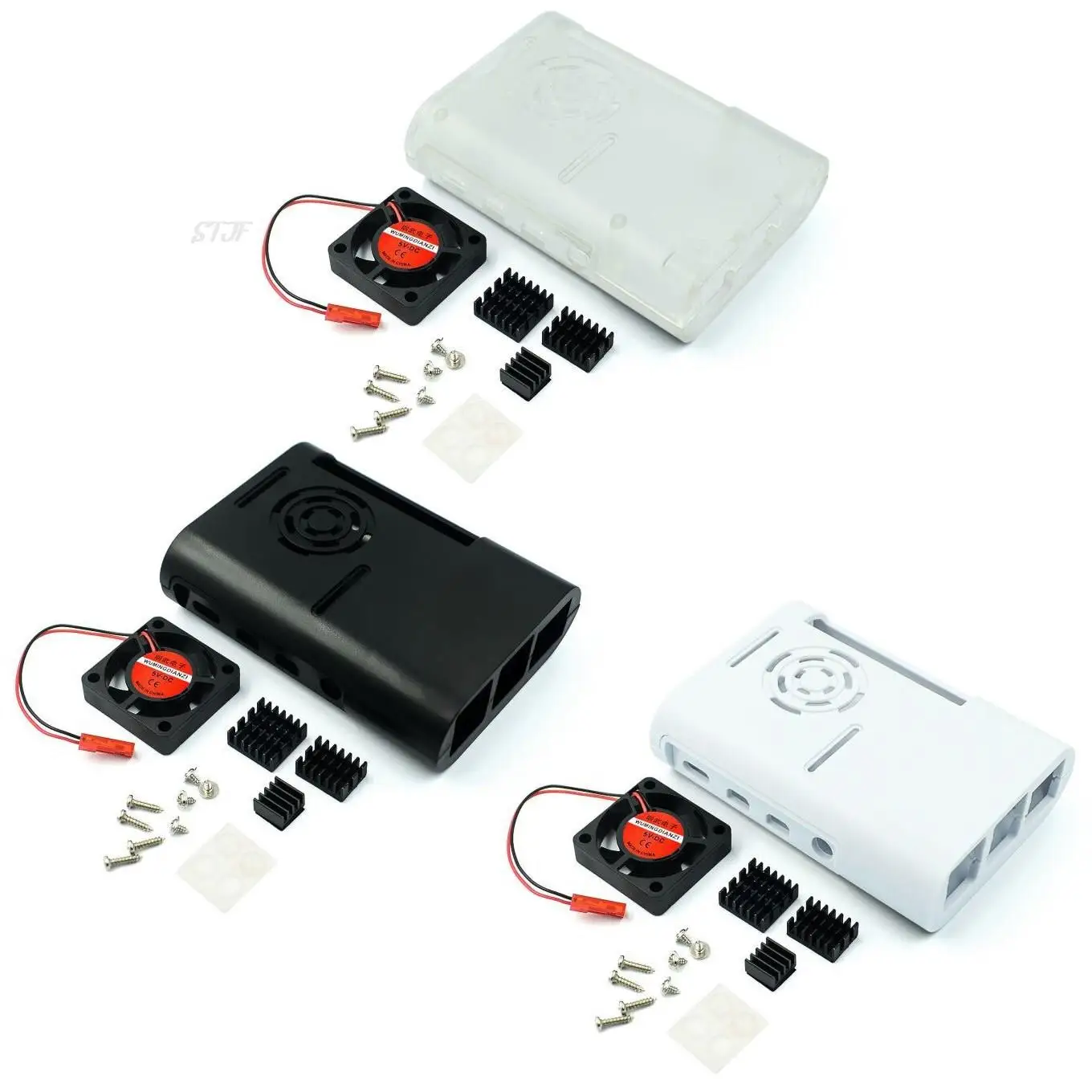 Enhanced ABS Injection Molded Case with Black and White Cooling Fan for Optimal Heat Dissipation
