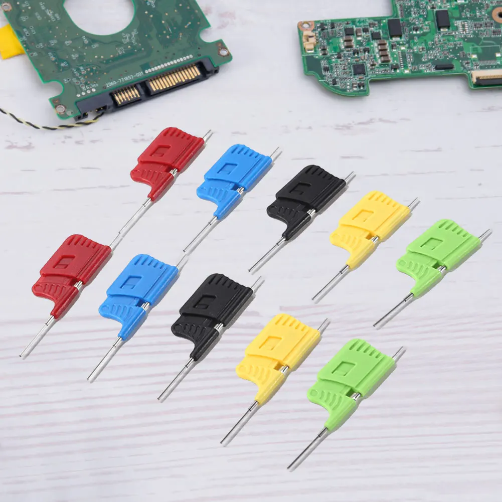 점퍼 와이어 IC 테스트 후크 클립, SDK08 테스트 클립, 40V 칩 풋 클립, 마이크로 IC 클램프, 전기 테스트 클립, 세트당 10 개