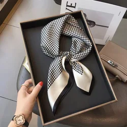 Luxury 70cm Silk Square Scarf - Satin Neck Tie, Hair Bandana, and Elegant Shawl Wrap - 70x70cm (21)