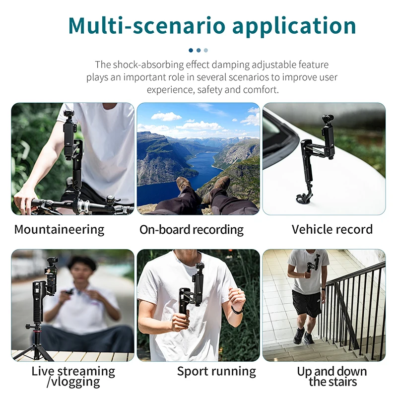 Stabilisateur DJI Osmo Pocket 3 - Support Anti-Secousse avec Support Téléphone