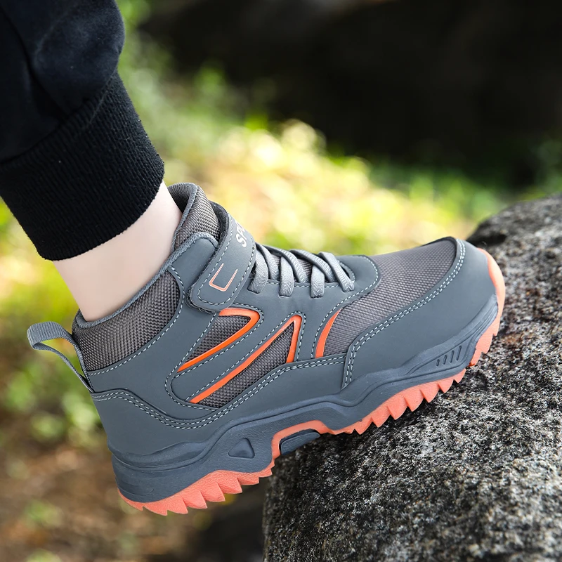 Sports Shoes Baby Shoes Kids Sneakers Kids Shoes Kids Sports Shoes Children Casual Luminous Shoes For Boys Breathable Sneaker Winter Warm Plush Kids Hook&Loop Non-slipl Hiking Sports Shoes