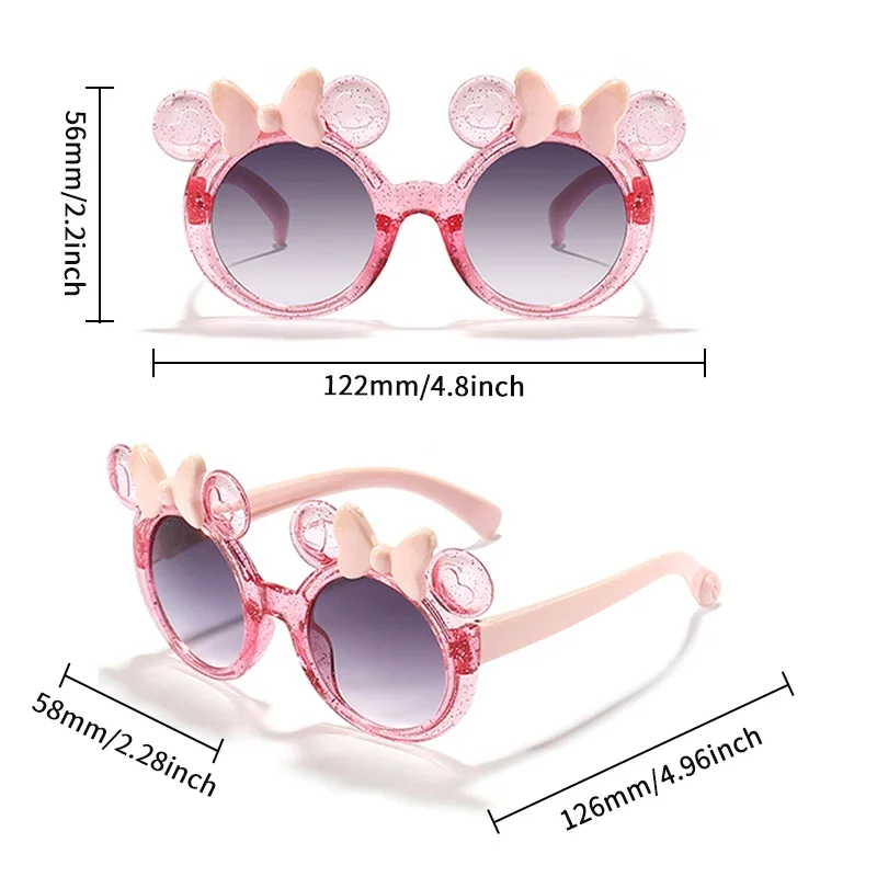 Girls Boys Cartoon Mickey Bowknot Sunglasses UV400 Children Fashion Outdoor Sun Protection Sunglasses Kids Sun Glasses kids sunglasses children sunglasses