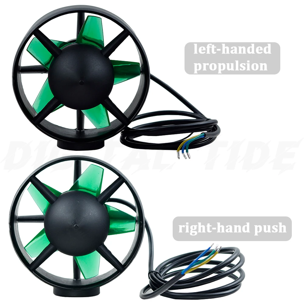 DIY 24V-48V 800W Underwater Thruster Brushless Motor 140Mm 5 Paddle Propeller 13