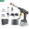 Cordless High Pressure Electric Water Gun 21V 1000W Car Wash Washer Sprayer For Auto Home Garden Clean With Li-ion Battery Tanzu 1
