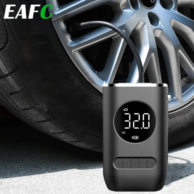 Electric Car Inflator Pump Mini Portable Wireless Air Compressor Air Pump With Digital Display For Car Motorcycle Bicycle Tire