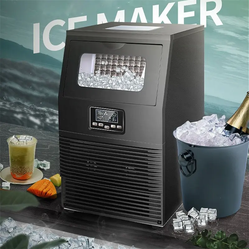 24hrs Portable Quick Cube Ice Machine Countertop Bullet Ice Maker