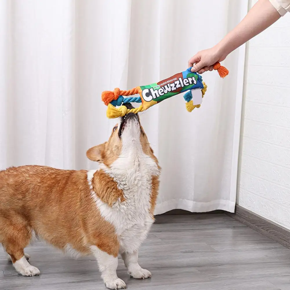 

Attractive Tear-proof Vibrant Color Colorful Pet Dog Squeaky Sound Toy Pet Accessories Puppy Molar Toy Dog Chew Toy