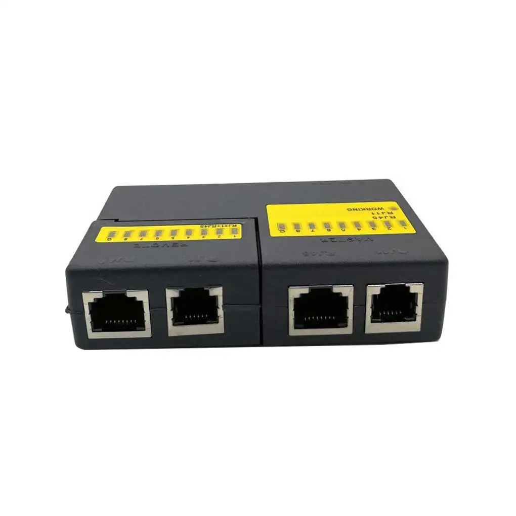 ABS Network Cable Tester Portable Professional Replacement Networking Ethernet Cord Analyzer Testing Tool Accessories