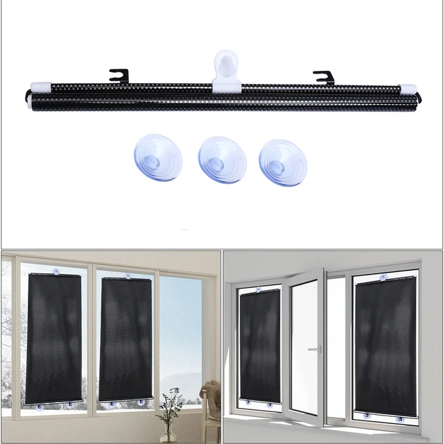 Szívócsésze Redőnyök Puszta Fekete Függöny Kis Henger Pvc Műanyag Fólia Baba Autó Árnyékos Csecsemők - Image 6