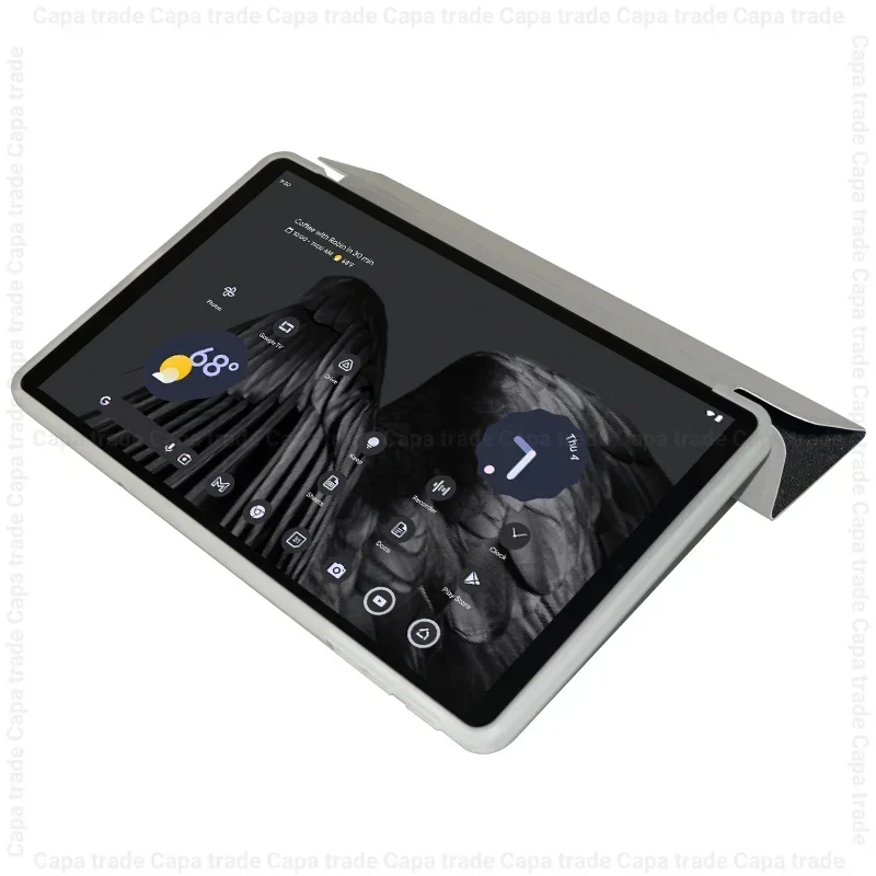Slim Folding Stand Tablet Case with Matte TPU Back Cover