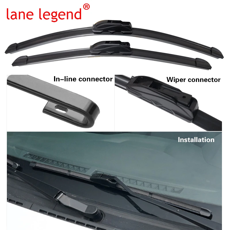 Car Front & Rear Windscreen Wiper Blades For BAIC X35 FL 2017 2018 2019 2021 2022 1.5L MT LUXURY ELITE Car Accessories Wiper