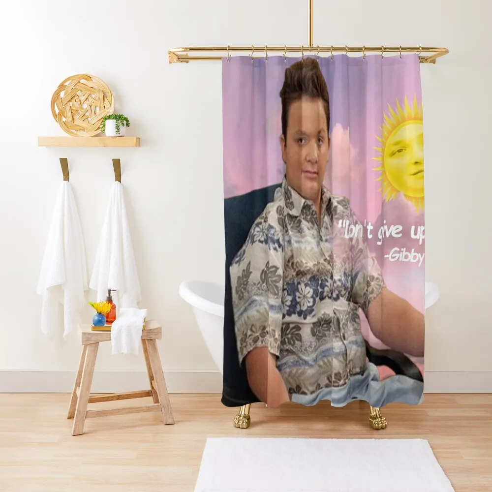 

Gibby say Don't give up. iCarly Shower Curtain Curtain For Bathroom Shower