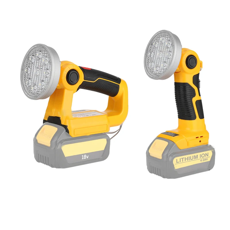 

Для лампы Dewalt, рабочая модель, для Dewalt 18 в 20 в, литиевая батарея DCB204 DCB205, беспроводная лампа-вспышка с USB