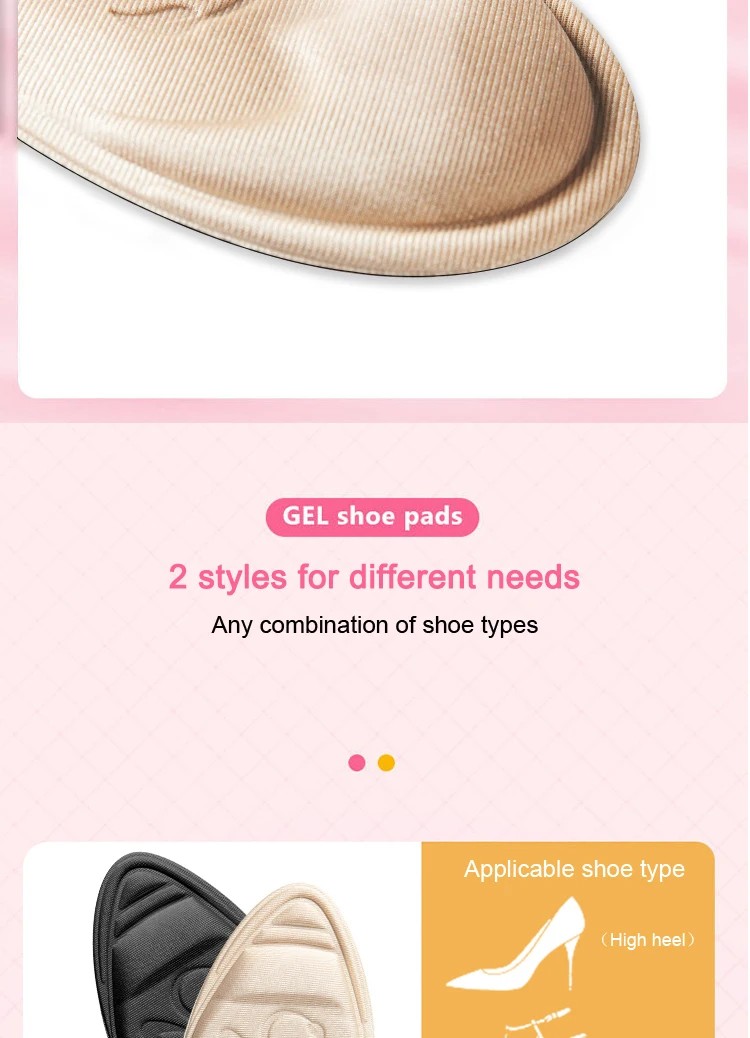 Forefoot Pad for Women High Heels Half Insole Toe Plug Reduce Shoe Size Anti-Slip Anti-Pain Pads Pain Relief Insoles for Shoes