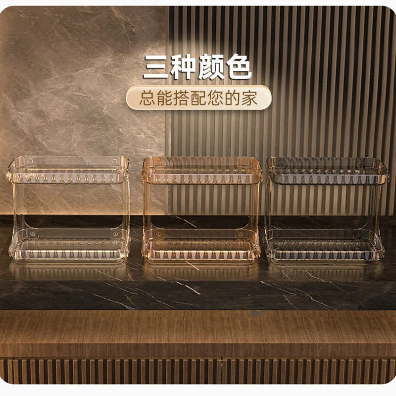 Double Layer Bathroom Storage Rack Cosmetics Storage Box