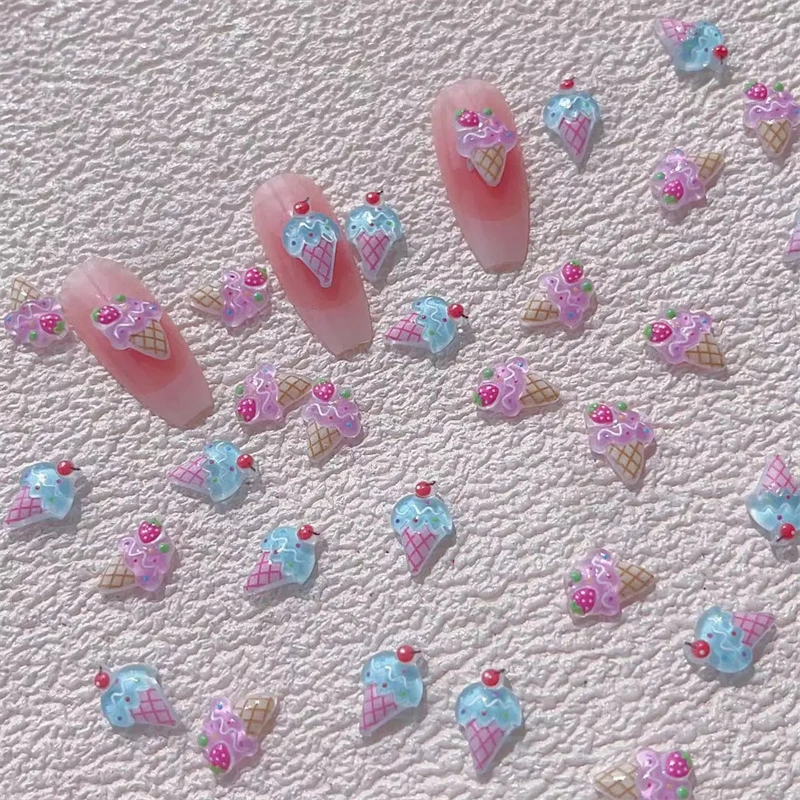 20Pcs 귀여운 물 Porpoise 수지 네일 매력 네일 아트 장식 용품 부품에 대 한 Kawaii 카보 숑 DIY 매니큐어 액세서리 보석