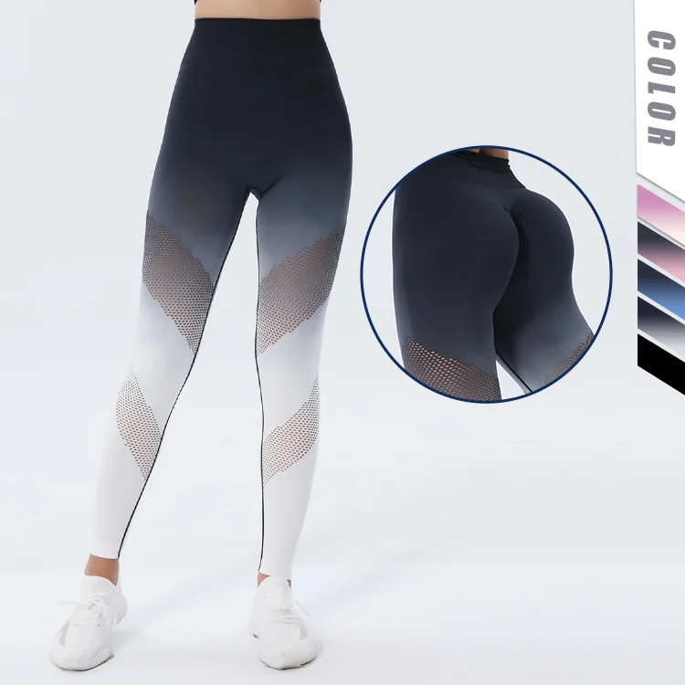 Women's High Waist Yoga Pants, Breathable, Hollowed Out, Buttock Lifting, Fitness Pants, Sexy Sports Pants, New