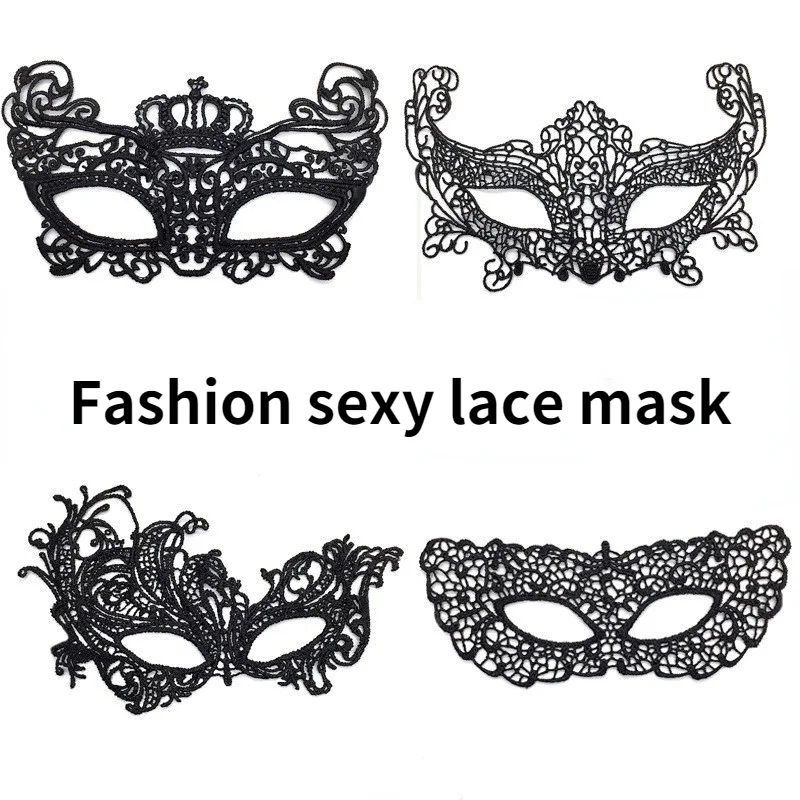 Frauen Karneval Maske hohle Spitze Maskerade Gesichts maske Prinzessin Prom Party Requisiten schwarze Augen Maske Halloween Kostüm für Frauen – Detail 11