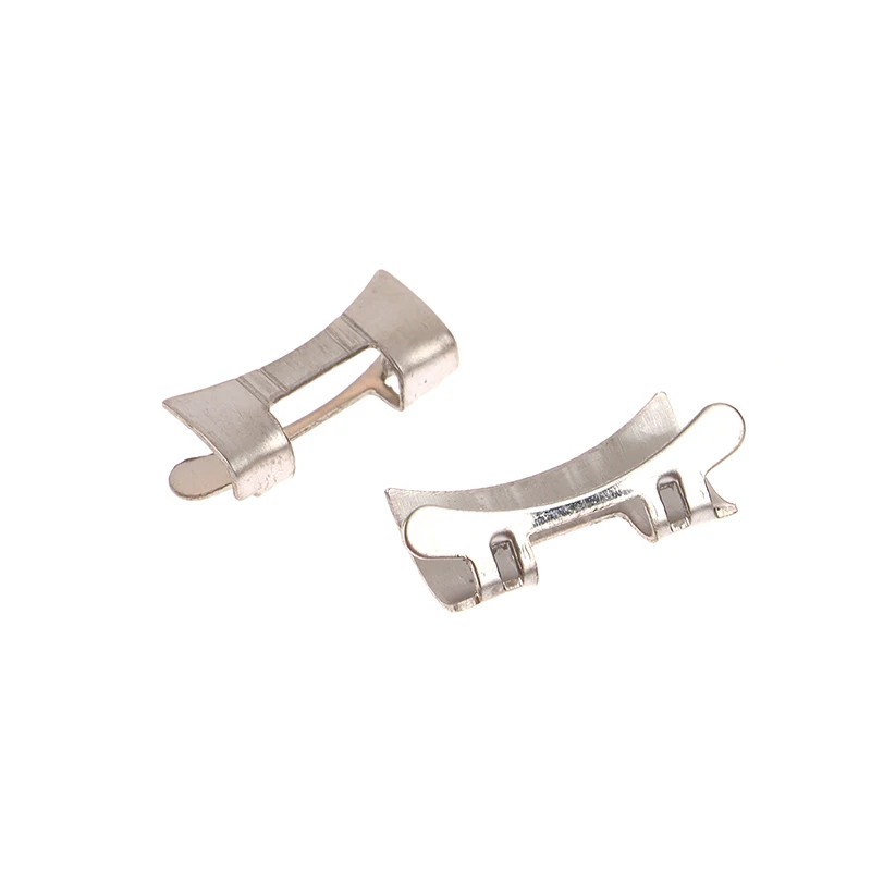 Stainless Steel Flat Curved End Watch Strap Connector - Metal Band Link Connector