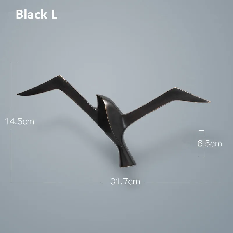 الفاخرة النحاس النقي النورس تمثال الجدار الشنق الم...