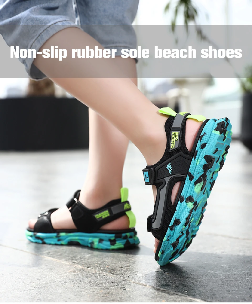 2022 Fashion Children Sandals Summer Beach Shoes Boys Comfortable Breathable Kids Casual Shoes Non-Slip Outdoor Sandals for Girl extra wide children's shoes