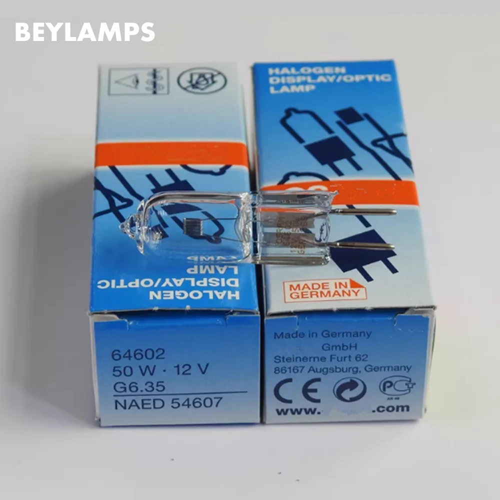 

10PSC OS 64602 12V 50W Halogen Display Optic Lamp,12V50W G6.35 Bulb,Projector Microfilm,Studio Operation Room Lighting