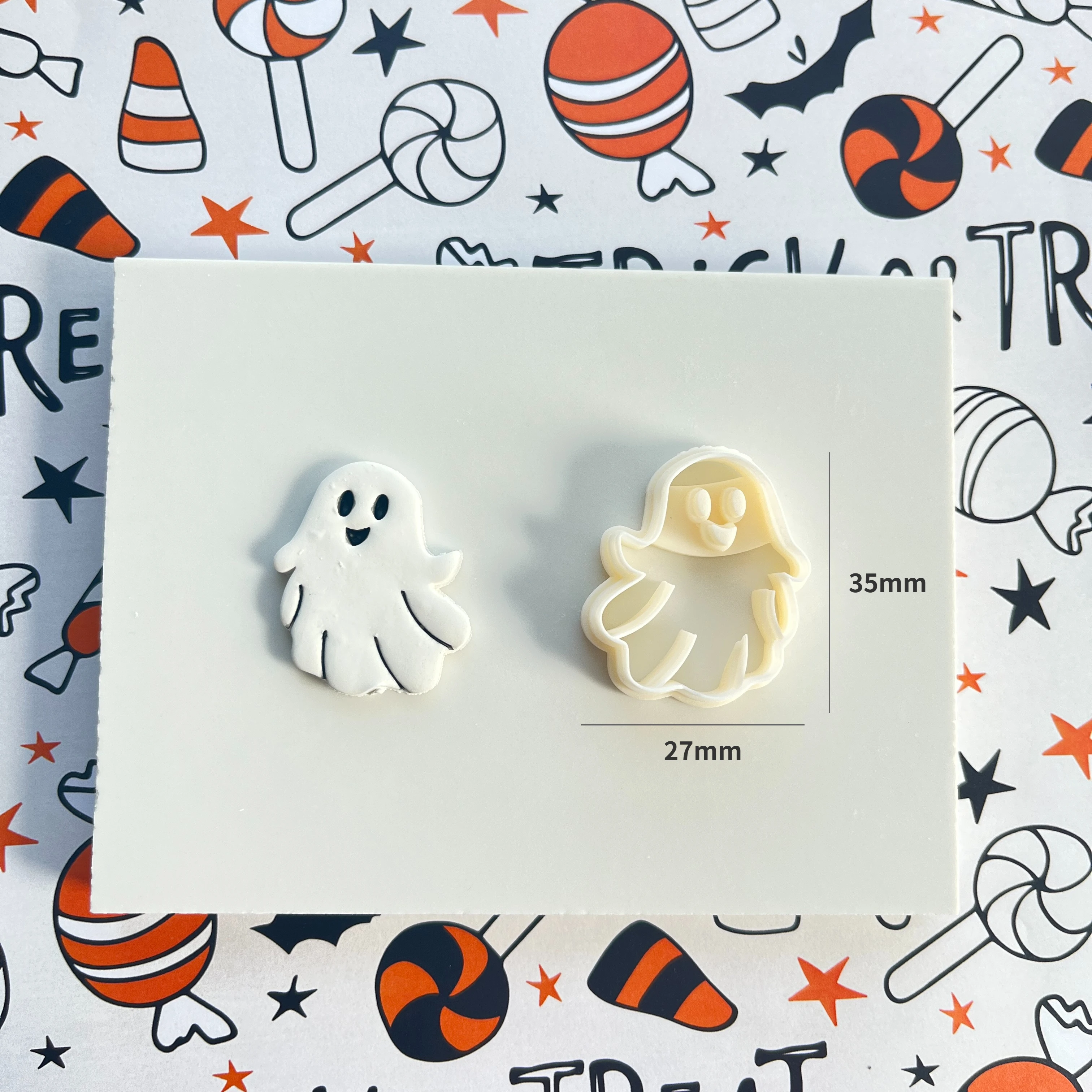 Moule En Silicone 3D En Forme De Fantôme D'Halloween Pour La