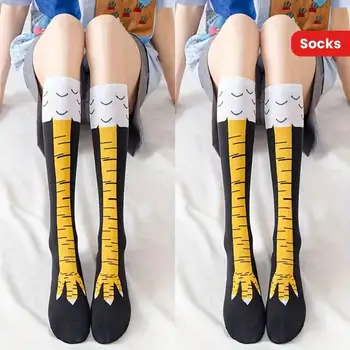 3 Pairs of Black Fun Chicken Claw Socks, Suitable for Casual or Formal Attire, with Interesting Sock Pattern Design 1