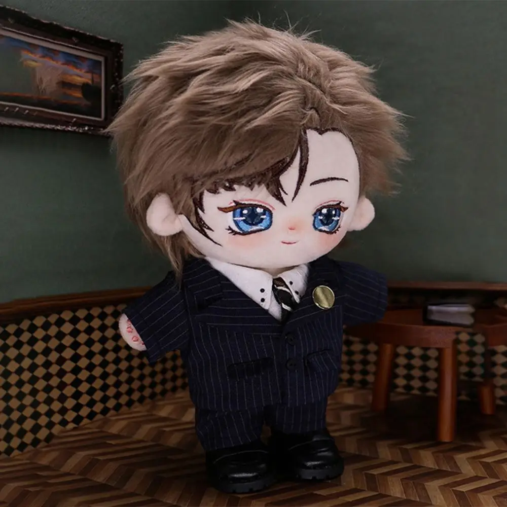 20cm Plush Cotton Doll's Clothes Shoes Outfit Accessories for Idol Dolls Fashion Suit Doll Tops Shirt Pants Suit Kids Gift 2